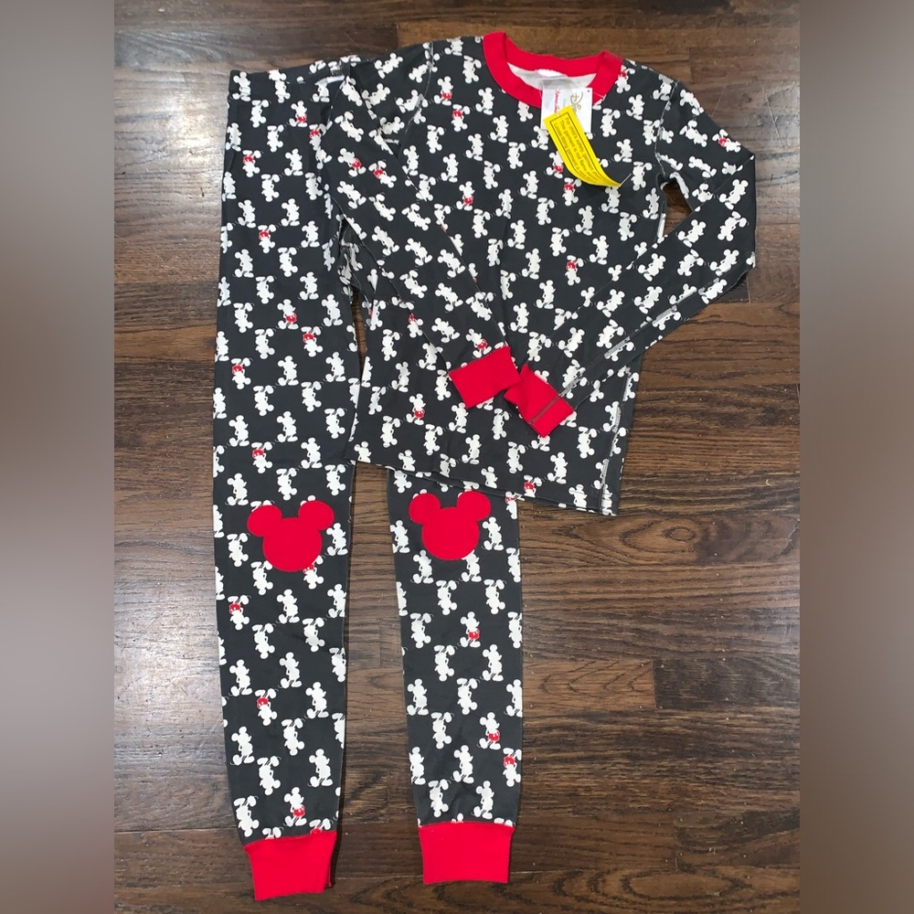 RaRE Mickey Mouse Patch Knee Pjs size 12 150